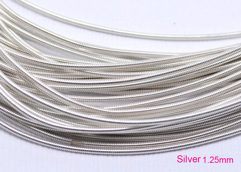 pearl purl french wire 1.25mm silver