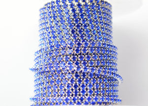 sapphire rhinestone cup chain 3 mm 