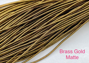 smooth matte purl french wire 1mm brass gold