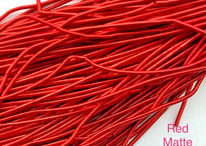 smooth matte purl french wire 1mm red