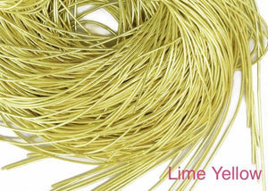smooth purl french wire 1mm  lime yellow