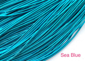 smooth purl french wire 1mm sea blue 