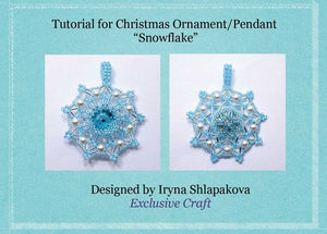 beading tutorial pattern snowflake christmas ornament