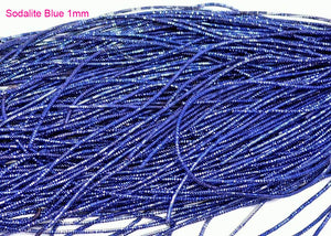SODALITE BLUE bright check purl  french wire 1mm