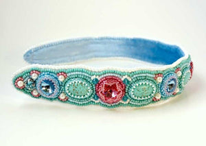 bead embroidered headband