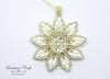 beading tutorial and kit for christmas ornament edelweiss