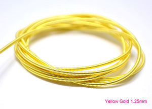 gimp french wire 1.25mm yellow gold
